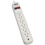Tripp Lite Surge Protector Power Strip 120V 6 Outlet 8' Cord 990 Joule Flat Plug Product Image 