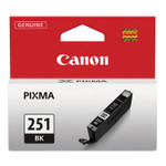Canon 6513B001 (CLI-251) ChromaLife100+ Ink, 1,105 Page-Yield, Black View Product Image