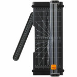 Fiskars SureCut 12" Portable Paper Trimmer - Titanium Blade - Portable, Corrosion Resistant, Break Proof, Fray Proof, Wear Resistant Blade, Scratch Resistant Blade - Stainless Steel - Black Product Image 