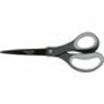 Fiskars Non-stick Titanium Softgrip Scissors - 8" Overall Length - Stainless Steel - Straight Tip - Gray View Product Image