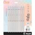 Pilot FriXion Waai Pen Collection - 0.5 mm Extra Fine Pen Point - Retractable - Erasable - Periwinkle, Black, Bronze, Gray, Turquoise, Cherry, Pale Orange, Light Pink Ink - Gel-based - Writing Product Image 