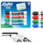 Expo Dry Erase Markers - Chisel Marker Point - Erasable - Assorted Ink - Dry View Product Image