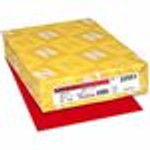 Wausau Paper Astrobrights 24 lb Colored Paper - Letter - 8 1/2" x 11 ft - 24 lb Basis Weight - Heavyweight, Acid-free, Lignin-free - Red - 500 Sheets View Product Image