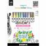 Zebra Pen Doodler'z Dual Brush Pen - Bullet, Brush Pen Point - Assorted Ink - Water Based View Product Image