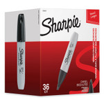 Sharpie Chisel Tip Permanent Marker, Broad Chisel Tip, Black, 36/Pack Product Image 