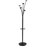Alba Festival Coat Stand - 5 Pegs - 74" Height - for Garment - Black Product Image 