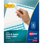 Avery Index Maker Index Divider - 250 x Divider(s) - Print-on Tab(s) - 5 - 5 Tab(s)/Set - 8.5" Divider Width x 11" Divider Length Product Image 