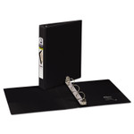 Avery Mini Size Durable View Binder with Round Rings, 3 Rings, 1" Capacity, 8.5 x 5.5, Black (AVE17167) View Product Image