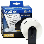 Brother DK1209 Small Address QL Printer Labels - 1 9/64" Width x 2 27/64" Length - Rectangle - Direct Thermal - White - 800 / Roll Product Image 