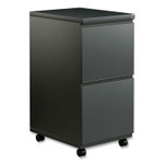 Alera File Pedestal with Full-Length Pull, Left or Right, 2 Legal/Letter-Size File Drawers, Charcoal, 14.96" x 19.29" x 27.75" (ALEPBFFCH) View Product Image