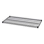 Alera Industrial Wire Shelving Extra Wire Shelves, 48w x 24d, Black, 2 Shelves/Carton (ALESW584824BL) View Product Image