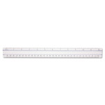 Westcott 12" Magnifying Ruler, Standard/Metric, Plastic, Clear (ACM15571) View Product Image