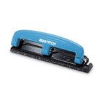 Bostitch 12-Sheet EZ Squeeze Three-Hole Punch, 9/32" Holes, Blue/Black (ACI2103) View Product Image