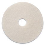 Polishing Pads, 19" Diameter, White, 5/carton (AMF401219) View Product Image