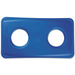 Rubbermaid Commercial Slim Jim Bottle/Can Recycling Top - Rectangular - (RCP269288BE) Product Image 