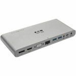 Tripp Lite series U442-DOCK4-S Docking Station - for Notebook, Tablet PC, Desktop PC, Smartphone - 100 W - USB Type C - 6 x USB Ports - 4 x USB 3.0 Product Image 