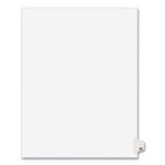 Avery Preprinted Legal Exhibit Side Tab Index Dividers, Avery Style, 10-Tab, 25, 11 x 8.5, White, 25/Pack, (1025) View Product Image