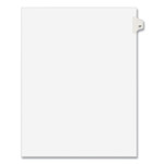 Avery Preprinted Legal Exhibit Side Tab Index Dividers, Avery Style, 10-Tab, 27, 11 x 8.5, White, 25/Pack, (1027) View Product Image