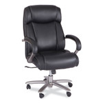 Safco Big & Tall Leather High-Back Task Chair - Black Seat Color - (SAF3502BL) Product Image 