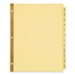 Avery Preprinted Laminated Tab Dividers with Gold Reinforced Binding Edge, 12-Tab, Jan. to Dec., 11 x 8.5, Buff, 1 Set (AVE11307) View Product Image