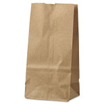 Ross & Wallace Paper Products Grocery Paper Bags, #2 Size, 4.13" x 2.63" x 7.88", Natural, 500/Bundle View Product Image