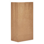 Ross & Wallace Paper Products Grocery Paper Bags, #5 Size, Extra-Heavy-Duty, 5.25" x 3.38" x 10.94", Natural, 500/Bundle View Product Image