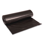 Boardwalk Recycled Low-Density Polyethylene Can Liners, 45 gal, 1.6 mil, 40" x 46", Black, 10 Bags/Roll, 10 Rolls/Carton (BWK521) View Product Image