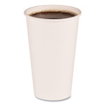 Boardwalk Paper Hot Cups, 16 oz, White, 50 Cups/Sleeve, 20 Sleeves/Carton (BWKWHT16HCUP) View Product Image