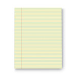 Universal Glue Top Pads, Narrow Rule, 50 Canary-Yellow 8.5 x 11 Sheets, Dozen Product Image 