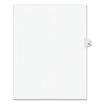 Avery Preprinted Legal Exhibit Side Tab Index Dividers, Avery Style, 10-Tab, 60, 11 x 8.5, White, 25/Pack, (1060) View Product Image