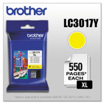 Brother LC3017Y Innobella High-Yield Ink, 550 Page-Yield, Yellow (BRTLC3017Y) View Product Image