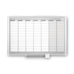 MasterVision Dry-erase Magnetic Planning Board - Weekly - (BVCGA0396830) Product Image 