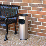 Genuine Joe Fire-safe 3-Gallon Ashtray Receptacle - 3 gal Capacity - (GJO58883) Product Image 