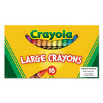 Crayola Large Crayons - Black, Blue, Brown, Green, Orange, Red, Violet, Yellow, Green Blue, Blue-violet, Carnation Pink, ... (CYO520336) Product Image 