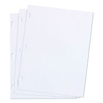 Wilson Jones Plain Ledger Paper - Plain - Unruled Front Ruling - 3 Hole(s) - 28 lb Basis Weight - Letter (WLJ90310) Product Image 
