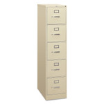 HON 310 H315 File Cabinet - 60" Height x 15" Width x 26.5" Depth - 5 - Finish: Putty (HON315PL) Product Image 