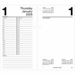 At-A-Glance Loose-Leaf Desk Calendar Refill - Large - Julian Dates - Daily - 12 Month - January 2026 to December 2026 Product Image 