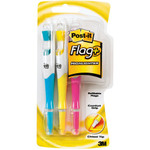 Post-it Flag+ Highlighter - Yellow, Pink, Blue Ink - Yellow, Pink, Blue Barrel Product Image 