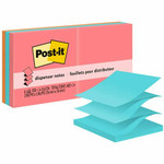 Post-it Pop-up Adhesive Note - 600 - 3" Flag/Note Width x 3" Flag/Note Length - Square - 100 Sheets per Pad - Unruled Product Image 
