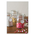 Avery 1-1/4" Metal Rim Key Tags, Split Ring, White, 50 Tags (11025) - Round - Metal, Card Stock - White (AVE11025) Product Image 