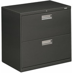 HON Brigade 600 H672 Lateral File - 28.4" Height x 30" Width x 18" Depth - 2 - Finish: Charcoal Product Image 