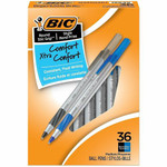 BIC Round Stic Grip Xtra-Comfort Medium Ball Point Pen, Assorted - 1.2 mm Medium Pen Point - Assorted Ink Product Image 