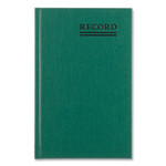 Rediform Green Cover Record Account Book - 200 Sheet(s) - Gummed - 6.25" x 9.62" Sheet Size - Green - White Sheet(s) (RED56521) Product Image 