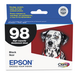 Epson Claria No. 98 Original Inkjet Ink Cartridge - Black - 1 Each - Inkjet - Black (EPST098120S) Product Image 