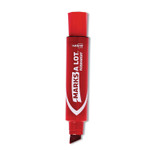 Avery Marks A Lot Jumbo Permanent Markers - Chisel Marker Point - Red Ink - Red Barrel (AVE24147) Product Image 