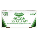 Crayola 8-Color Combo Large Crayon/Washable Marker Classpack - Red, Yellow, Green, Blue, Orange, Violet, Brown, Black Ink - Red, Yellow, Green, Blue, Orange, Violet, Brown, Black Wax - Non-toxic, Washable (CYO523348) Product Image 