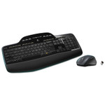 Logitech MK710 Wireless Desktop Combo - USB Wireless RF 2.40 GHz Keyboard - Black - USB Wireless RF Mouse - Optical - Scroll Wheel (LOG920002416) Product Image 