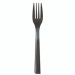Eco-Products 6" Recycled Polystyrene Forks - Black - 50/Pack (ECOEPS112) Product Image 