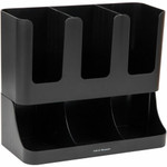 Mind Reader 6-compartment Condiment Organizer - 6 Compartment(s) - 15" Height x 11.50" Width x 6.50" Length - Black - Plastic Product Image 