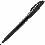 Pentel Fiber-tipped Sign Pens - Bold Pen Point - Black Ink - Water Based - Black Barrel - Fiber Tip Product Image 